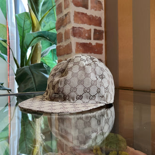 GUCCI Beige GG Canvas Baseball Hat SZL