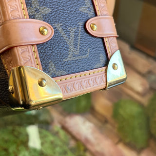 LOUIS VUITTON Side Trunk MM Brown Monogram Canvas Crossbody Bag