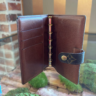 LOUIS VUITTON Vintage LV Monogram Coated Canvas Agenda