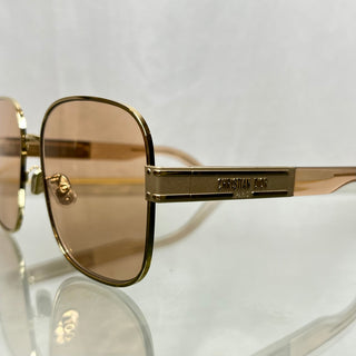 DIOR DiorSignature S5U Transparent Light Pink Square Rimless Sunglasses  TS3769