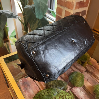CHANEL Bowler Black Quilted Leather CC Satchel