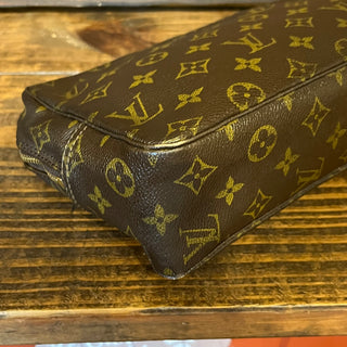 LOUIS VUITTON Trousse Vintage Brown Monogram Canvas Pochette