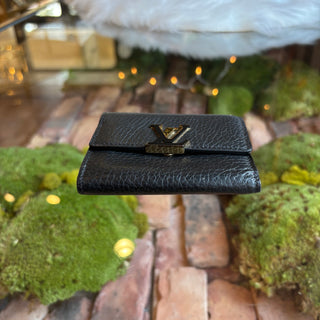 LOUIS VUITTON Capucines XS Wallet Black/ Pink Taurillion