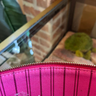 LOUIS VUITTON Pochette Accessories Limited Edition Pink Leather Cosmic Blossom Shoulder Bag