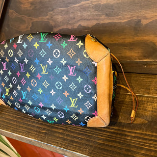 LOUIS VUITTON Ursula Black Monogram Multicolore Canvas Bag