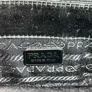 PRADA Black Satin Mini Crossbody Bag