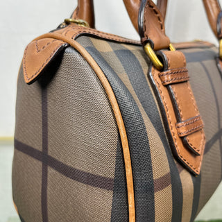 BURBERRY Chester Smoked Check Small Bowling Bag