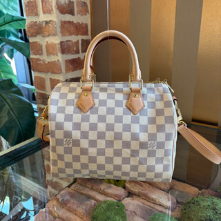 LOUIS VUITTON Damier Azur Speedy Bandouliere