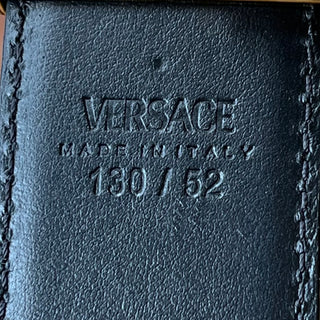 VERSACE Reversible Medusa Buckle Yellow/Black Belt SZ 130/52