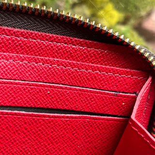 LOUIS VUITTON Damier Ebene Coated Canvas Zippy Wallet