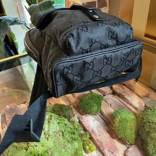 GUCCI Small Off The Grid Black GG Nylon Backpack Bag