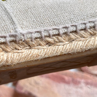 CHANEL CC Beige Espadrilles SZ 36 (US 6)