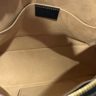 GUCCI Ophidia Black Leather Web Stripe Crossbody Bag
