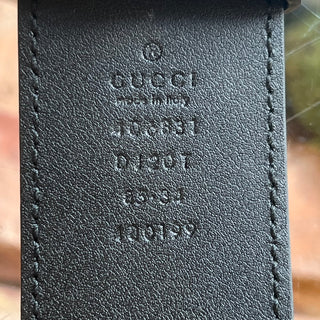 GUCCI GG Marmont Black Leather Belt SZ 85/34