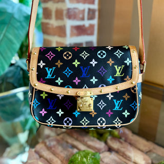 LOUIS VUITTON Black Multicolor Solange