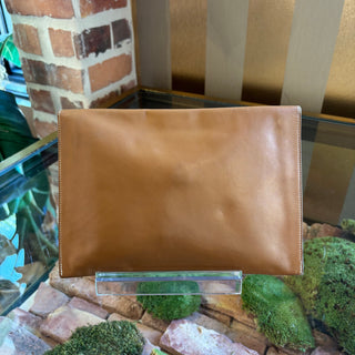 HERMES Beige Smooth Leather Rio Pouch