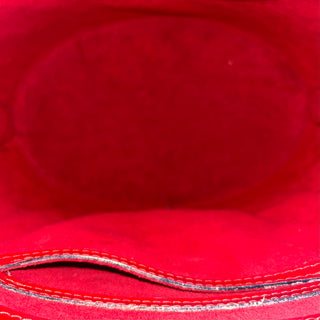 LOUIS VUITTON Cluny Castillan Red Epi Leather Bucket Bag