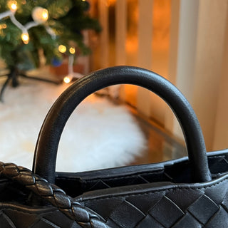 BOTTEGA VENETA Andiamo Small Black Leather Tote Bag