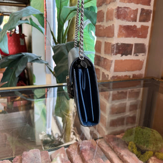 GUCCI Navy Blue Leather Dionysus Wallet On Chain