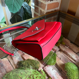 LOUIS VUITTON MyLockMe Chain BB Red Leather Crossbody bag