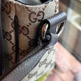 GUCCI Messenger Beige GG Canvas Flap Crossbody Bag