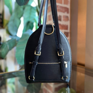 LOUIS VUITTON Mabillon Black Epi Leather Vintage Backpack