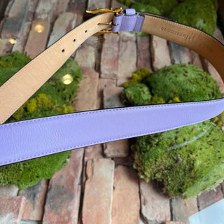 VERSACE Purple Medusa Head Baroque Buckle Belt SZ100/40(XL)