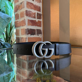 GUCCI GG Brown Marmont Leather Belt SZ 85/34