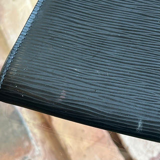 LOUIS VUITTON Pochette Black Epi Leather