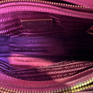 PRADA Promenade Pink Saffiano Lux Dome Top Handle