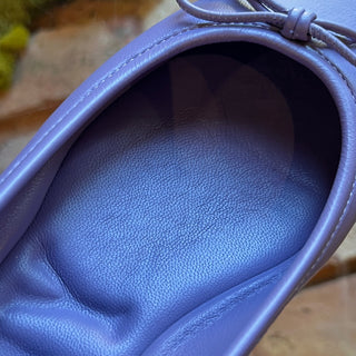 JIMMY CHOO Purple Leather Elme Flats SZ 35 (US 5)