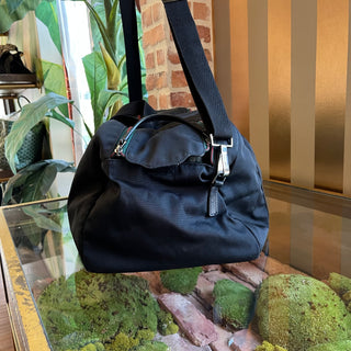 GUCCI Black Techno Canvas Duffle Bag