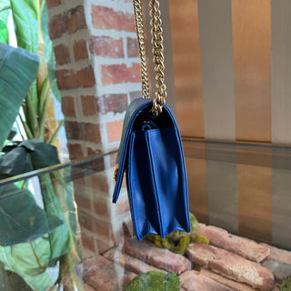 CHANEL Boy Wallet on Chain Square Chevron Quilted Calfskin Crossbody