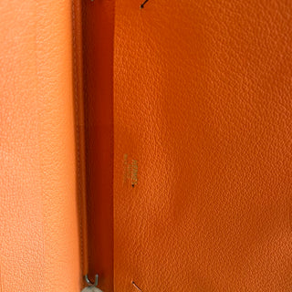 HERMES Continental Chocolate Swift Leather Wallet