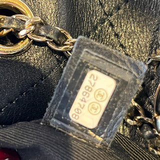 CHANEL Quilted CC Drawstring Bucket Bag