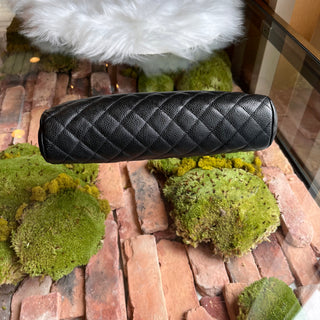 CHANEL Timeless Quilted Caviar Clutch