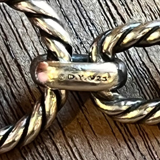 DAVID YURMAN Sterling Silver Cushion Link Bracelet SZ S