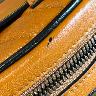 GUCCI GG Marmont Matelasse Brown Calfskin Belt Bag