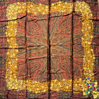 CHANEL Paisley Silk Vintage Scarf
