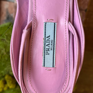 PRADA Kitten Satin Rose Pink Vintage Heels SZ36.5(6.5US)