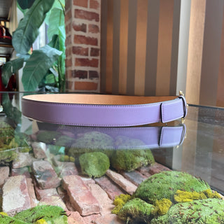 VERSACE Purple Medusa Head Baroque Buckle Belt SZ100/40(XL)