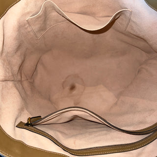 GUCCI Dahlia Medium Khaki Calfskin Tote Bag