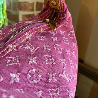 LOUIS VUITTON Baggy GM Pink Fuchsia Monogram Denim Shoulder Bag