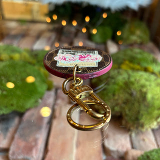 LOUIS VUITTON Monogram Canvas Illustre Posies Key Holder and Bag Charm