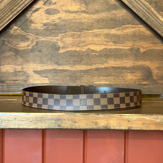 LOUIS VUITTON 40mm LV Initiales Damier Ebene Belt SZ100/40