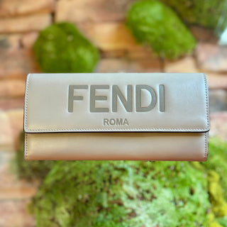 FENDI Roma Continental Taupe Wallet
