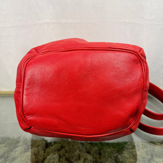 LOEWE Red Balloon Leather Bucket Bag