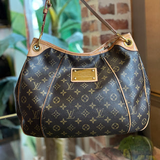 LOUIS VUITTON Galleria PM Brown Monogram Canvas Hobo Bag