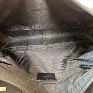 GUCCI GG Supreme Web Black Shoulder Bag