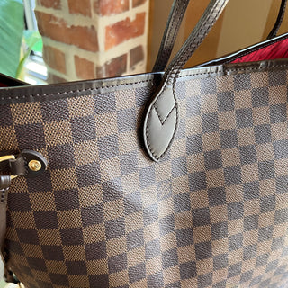 LOUIS VUITTON Neverfull GM Damier Ebene Canvas Tote Bag